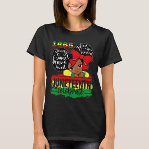 Camiseta Chica negro 1865 celebra la independencia D