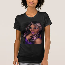 Camiseta Chica negro bonito