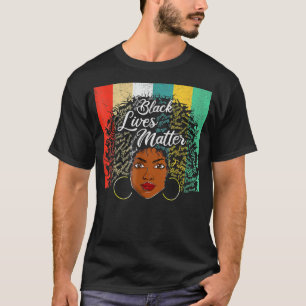 Camiseta Chica negro Dios dice que soy negro melanín histor