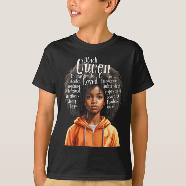 Camiseta Chica Negro Empoderamiento Monthchildrens de histo (Anverso)