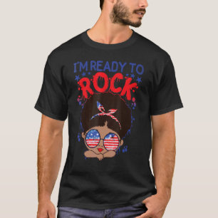 Camiseta Chica negro Estoy listo para sacudir a Melanin Que