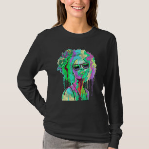 Camiseta Chica negro inspira a mujer negra a pintar con ray