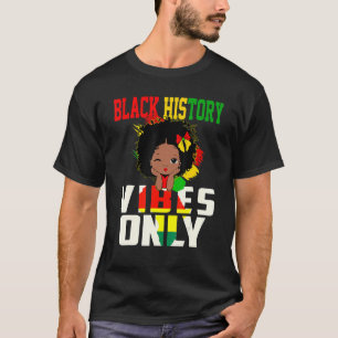 Camiseta Chica negro lindo Melanin Princess Vib de historia