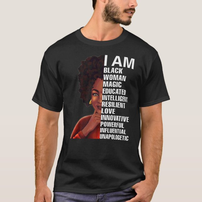 Camiseta Chica Negro Magia Blacknificent Hbcu Educado Melan (Anverso)