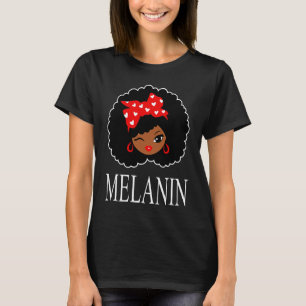 Camiseta Chica Negro Magia Wining Ojo Afro Lipsa Reina Negr