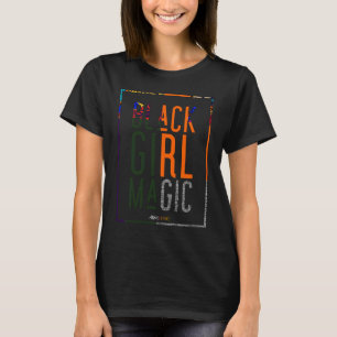 Camiseta Chica NEGRO MAGIC Melanin Afro Reina HBCU Negro su