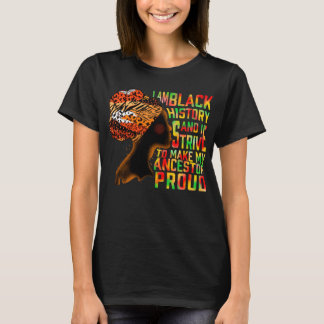 Camiseta Chica negro Magic Melanin Shirt, yo soy historia n