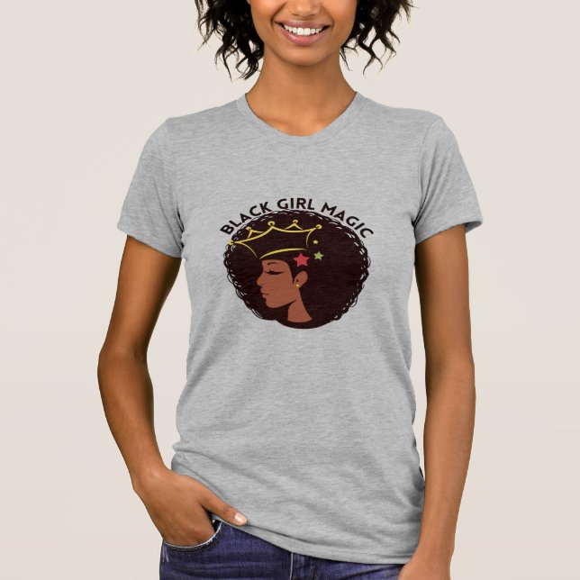 Camiseta Chica negro mágico (Anverso)