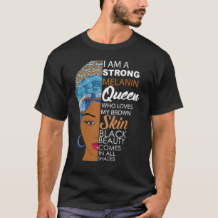 Camiseta Chica Negro Mes de historia negra Afro Mel