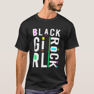 Camiseta Chica negro rock africano, historia orgullosa
