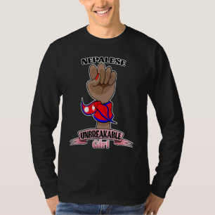 Camiseta Chica nepalesa Inquebrantable I Patrimonio nepalés