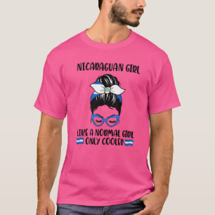 Camiseta Chica Nicaragüense Como Chica Normal Solo Que Más