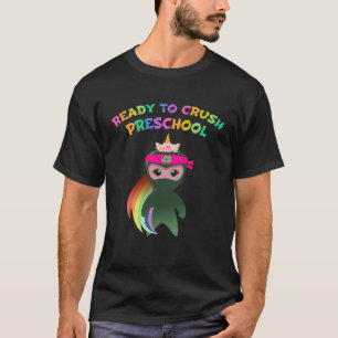 Camiseta Chica Ninja de Unicornio listo para CRUSH a niños