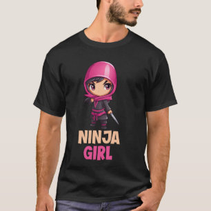 Camiseta Chica Ninja Divertida Fiesta de Cumpleaños Tema Ch