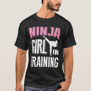 Camiseta Chica Ninja En Entrenamiento Karate Taekwondo S Pa