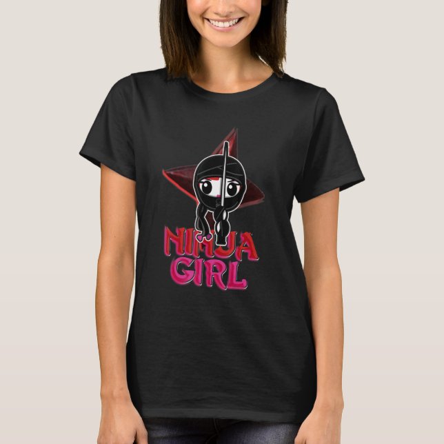 Camiseta Chica Ninja Karate Taekwondo (Anverso)