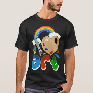 Camiseta Chica Niño Amo Artista Pintura Colorida