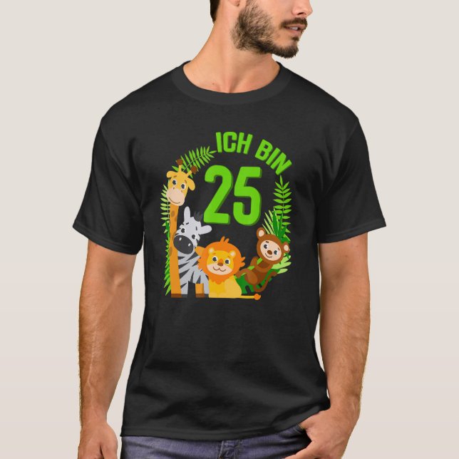 Camiseta Chica Niño I Bin 25 años de edad 25 Jungla de cump (Anverso)