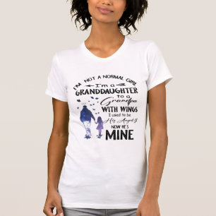 Camiseta Chica Normal Nieta Abuelo Con Alas Ángel