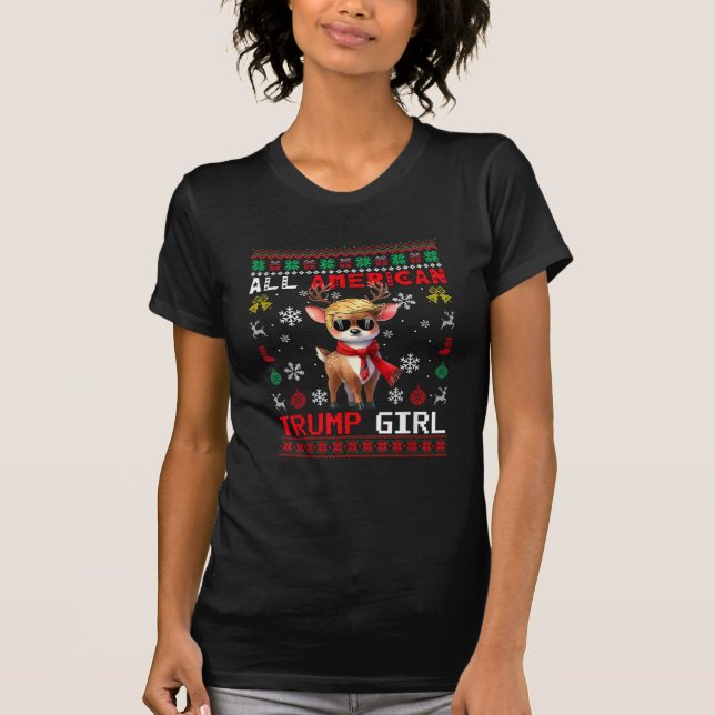 Camiseta Chica norteamericano orgulloso de apoyar a reno na (Anverso)