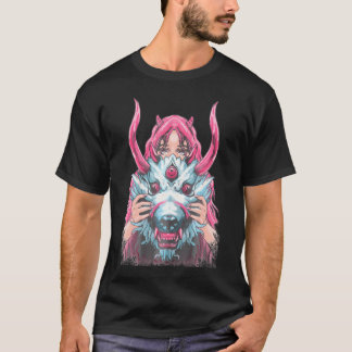 Camiseta Chica Oni Demon Chica de anime japonés