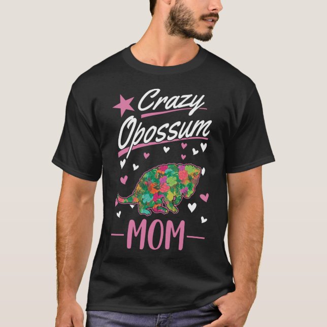 Camiseta Chica Opossum, una madre loca (Anverso)