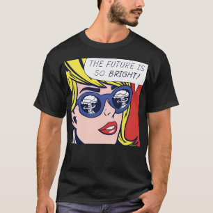 Camiseta Chica optimista pop