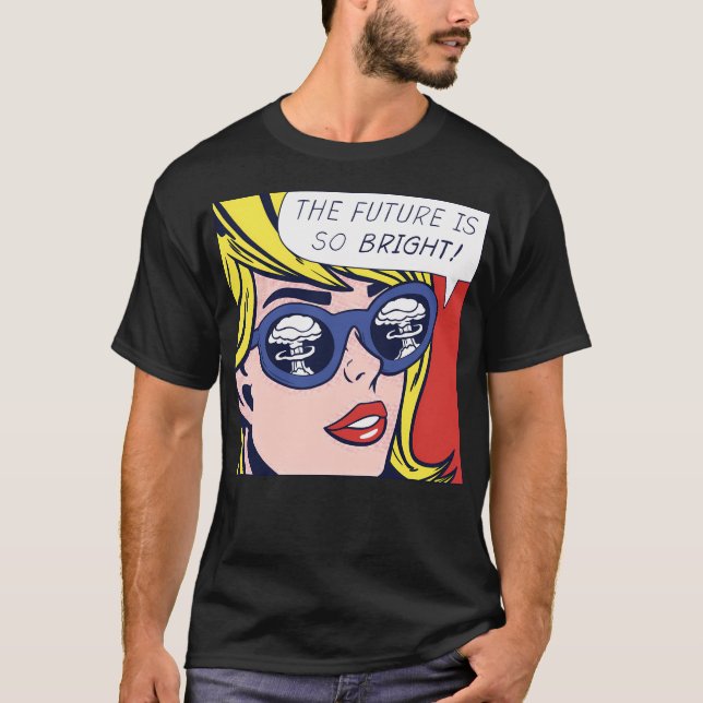Camiseta Chica optimista pop (Anverso)
