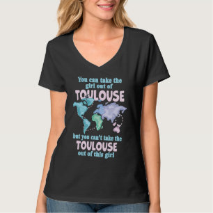 Camiseta Chica Orgullosa De Toulouse  Reubicación Desde Tou