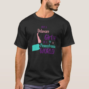 Camiseta Chica orgullosa Solo una chica de Delaware en una 