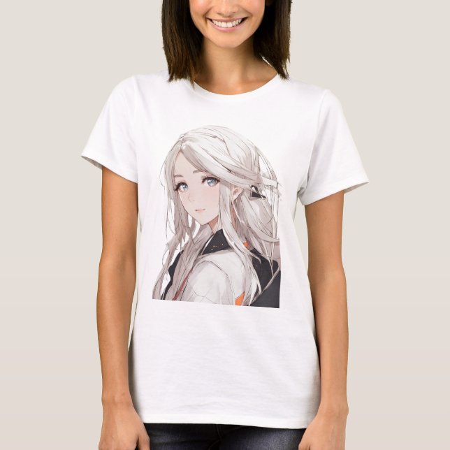 Camiseta Chica Otaku, Personalizado japonés de Kawaii (Anverso)