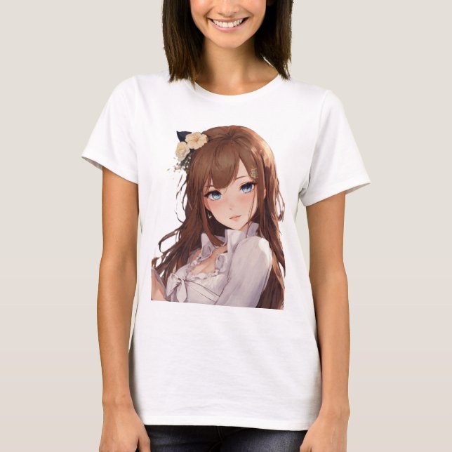 Camiseta Chica Otaku, Personalizado japonés de Kawaii (Anverso)
