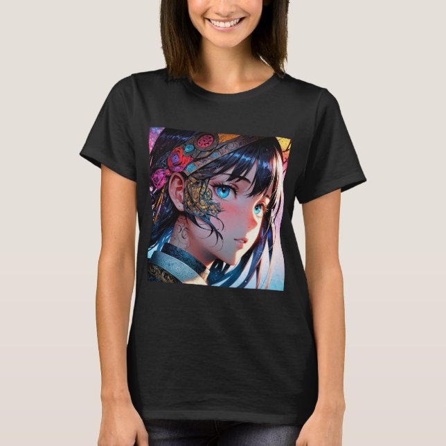 Camiseta Chica Otaku, Personalizado japonés de Kawaii (Anverso)