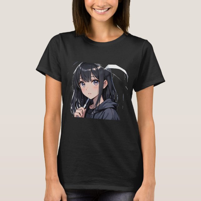 Camiseta Chica Otaku, Personalizado japonés de Kawaii (Anverso)