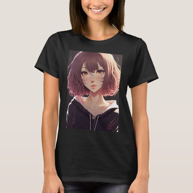 Camiseta Chica Otaku, Personalizado japonés de Kawaii (Anverso)