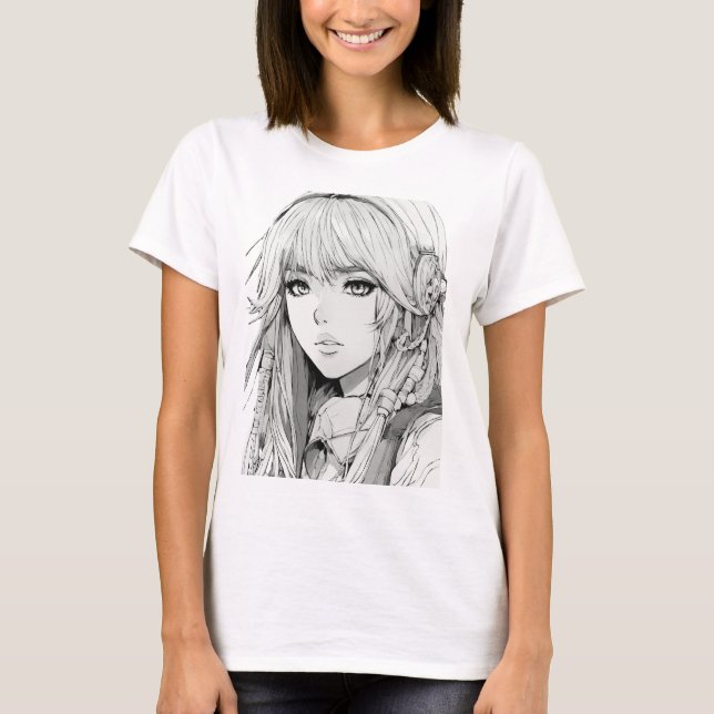Camiseta Chica Otaku, Personalizado japonés de Kawaii (Anverso)