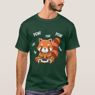 Camiseta Chica Panda Roja