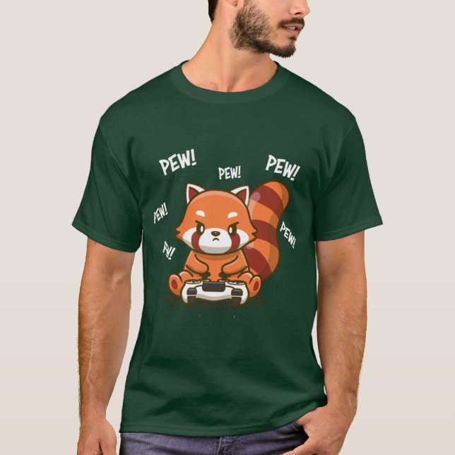Camiseta Chica Panda Roja (Anverso)