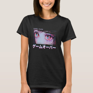 Camiseta Chica Pastel Góthica Fallo Anime JUEGO TERMINADO V