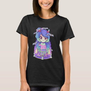 Camiseta Chica Pastel Gótico, Raro, Rosa Emo