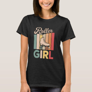 Camiseta Chica Patinadora 70s 80s 90s Patines sobre Ruedas