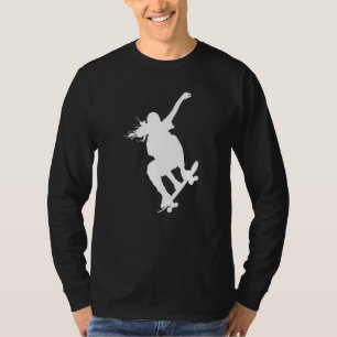 Camiseta Chica Patinadora Enthusiasta Del Monopatín Patinaj
