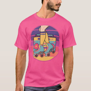 Camiseta Chica Patinadora Radio Patinaje Disco 70S80S