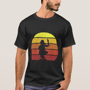 Camiseta Chica Patinadora Retro Vintage Patineta Patinaje