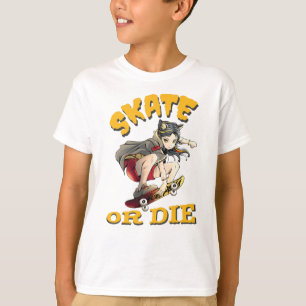 Camiseta Chica patinadora Skate or die