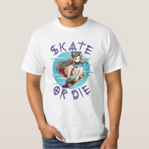 Camiseta Chica patinadora Skate or die