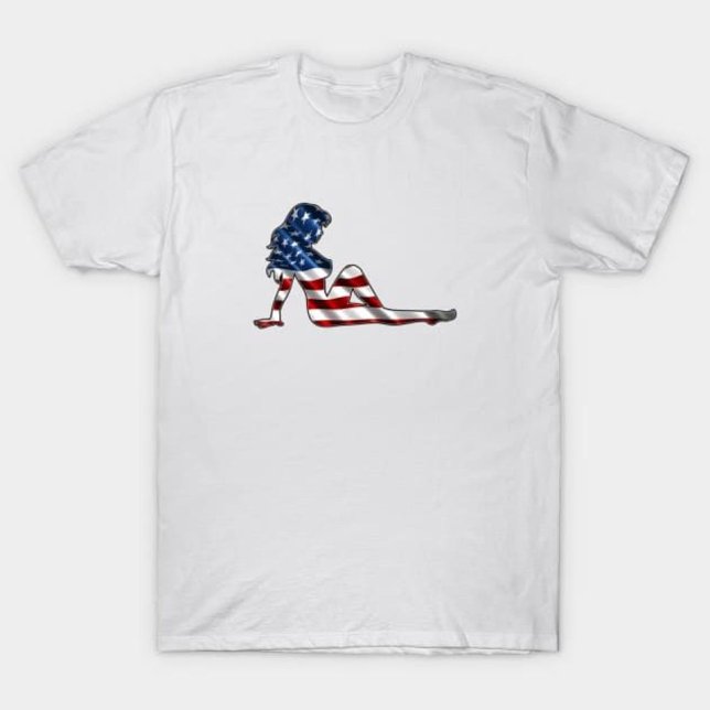 Camiseta Chica Patriótico Mudflap (Subido por el creador)