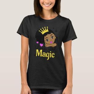 Camiseta Chica Peekaboo Chica negro princesa de África mági