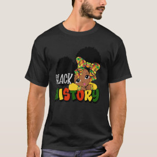 Camiseta Chica Peekaboo Historia Negra Pequeña Melanina Rei