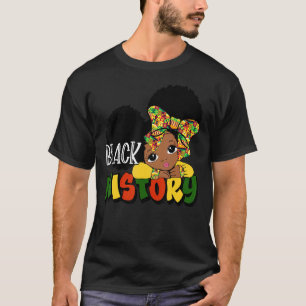 Camiseta Chica Peekaboo Historia Negra Pequeña Melanina Rei